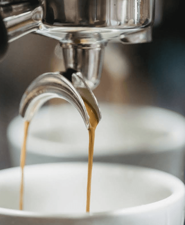 Trainees practicing latte art at the academy